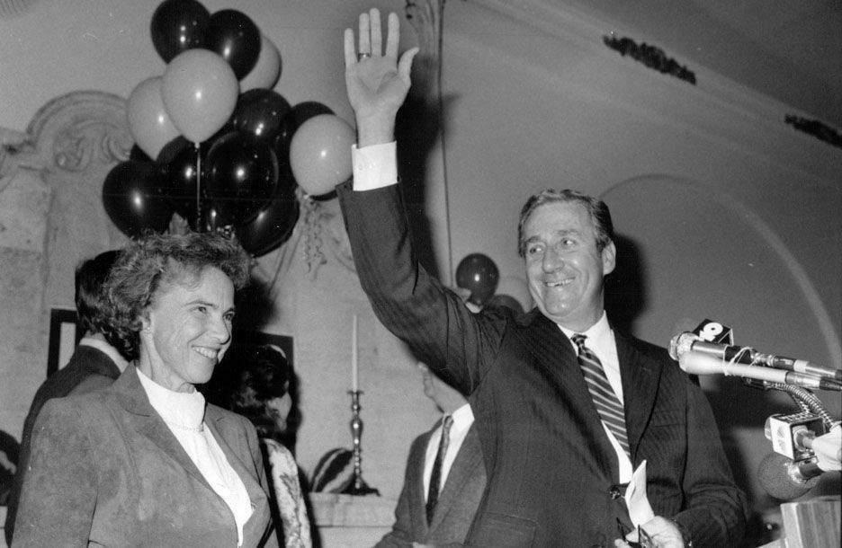 Nancy and William J. Hughes at an event in 1986